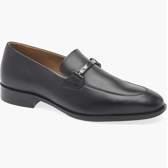 Hugo Boss Men's Elegant Black Slip-On Colby Loafers - Picture 1 of 7
